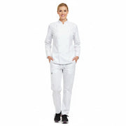 Nybo Vit Unisex Delight Kockjacka, tryckknappar, slitstark