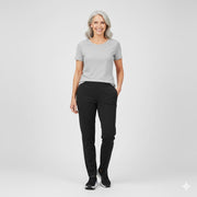 Dam t-shirt med rund hals, grå