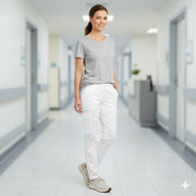 Nybo Vit Unisex Delight Kockjacka, Tryckknapp, Slitstark