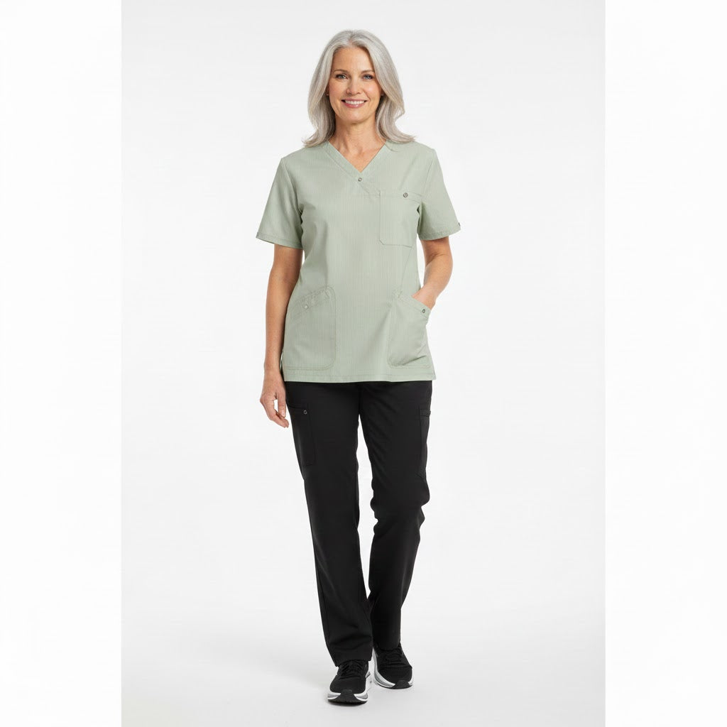 Nybo lime-randig unisex Fresh Busseronne, slitstark, justerbar passform