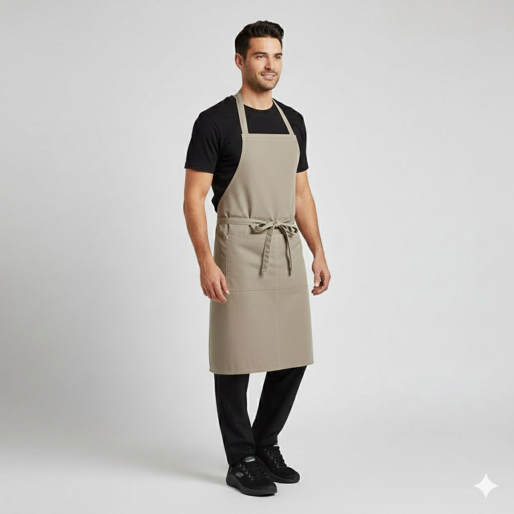 Nybo Khaki Unisex New Nordic Kuskeförkläde, Justerbar, Stora fickor