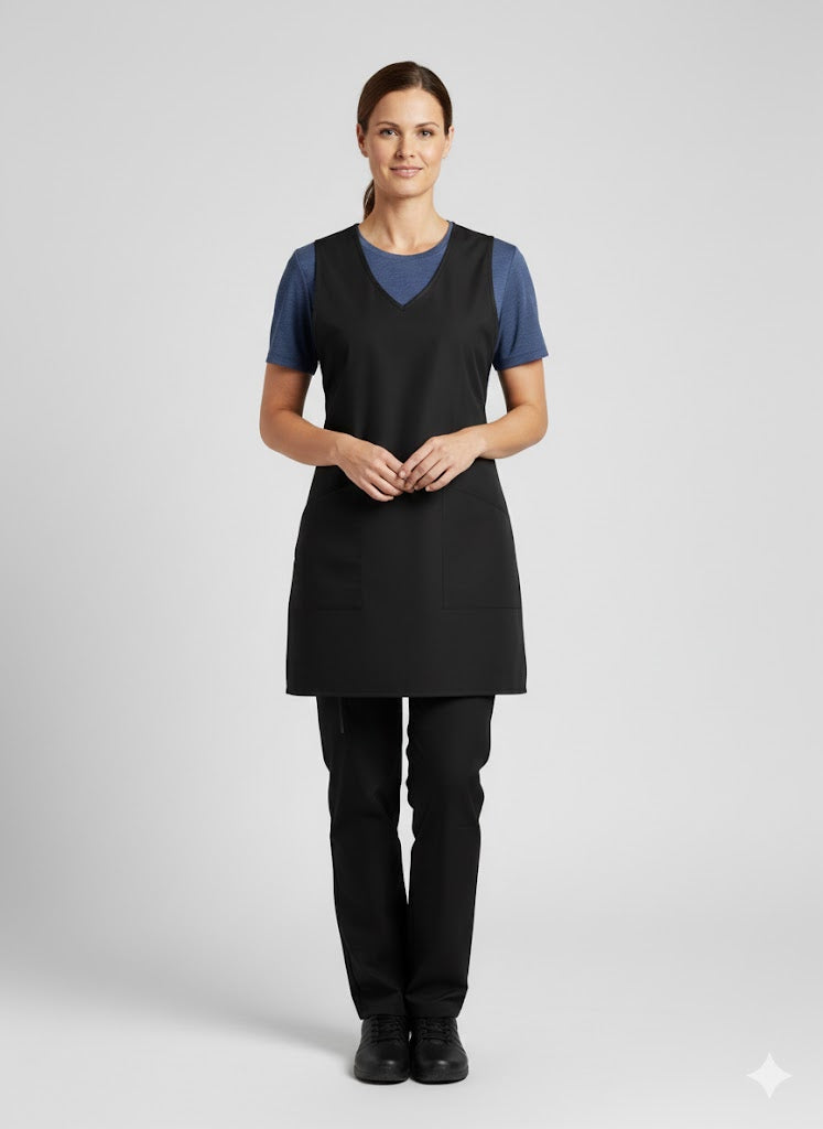 Nybo Svart Unisex Dolly-förkläde, Sandwich, Justerbart, Flexibelt