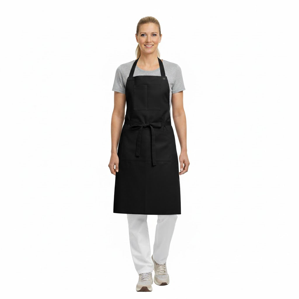 Nybo Khaki Unisex-förkläde, Smart Seriekollektion, kuskeförkläde med bröstficka