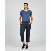 Nybo Navy Unisex Super Cool Capri Jeans, pull-on, resår, stretch