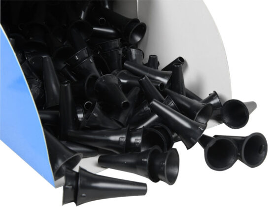 Svart spekulum till otoskop 4 mm. Paket med 250 st