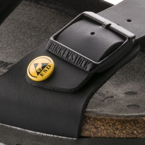Svart Milano från Birkenstock, ESD godkända sulor