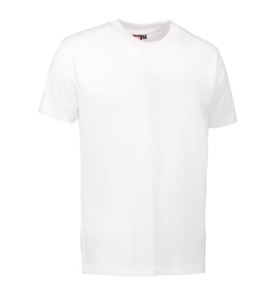 Vit T-shirt till män i kraftig kvalitet