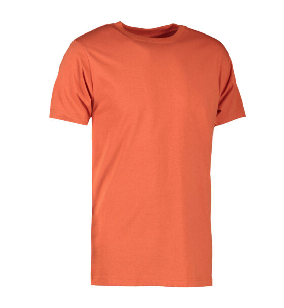 Korallfärgad T-shirt till män i kraftig kvalitet