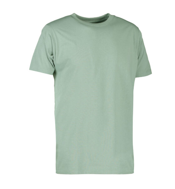 Ljusgrön T-shirt till män i kraftig kvalitet