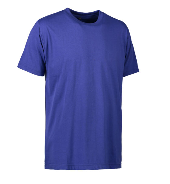 Klarblå T-shirt till män i bra kvalitet