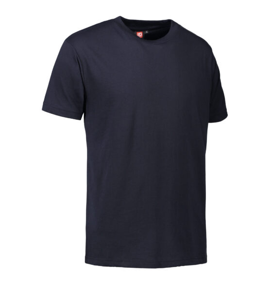 Mörkblå T-shirt i kraftig kvalitet till män