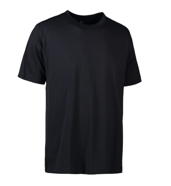 Svart T-shirt i kraftig kvalitet till män