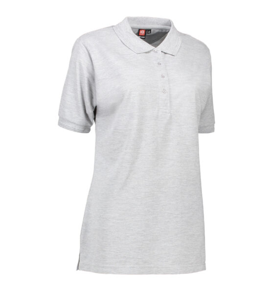 Grå polo T-shirt i kraftig kvalitet