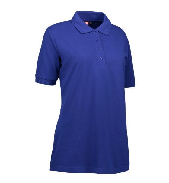 Kungsblå polo T-shirt i kraftig kvalitet
