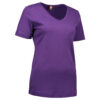 Lilla t-shirt med v-hals