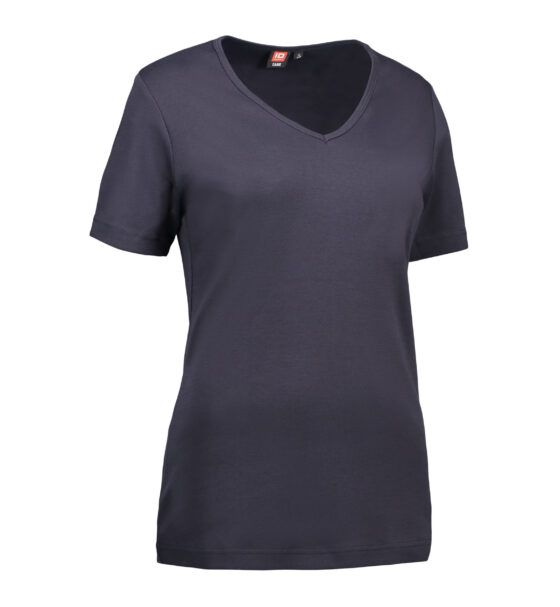 Navy blå t-shirt med v-hals