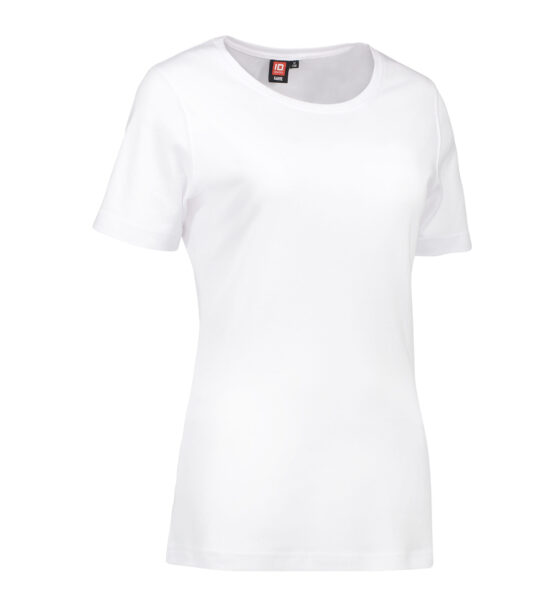 Vit t-shirt med rund hals