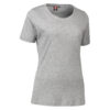 T-shirt med rund hals i grå
