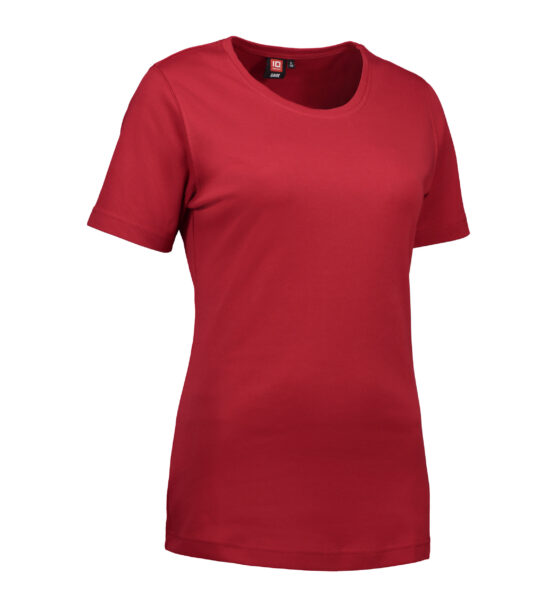 Röd t-shirt med rund hals
