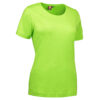 Lime färgad t-shirt med rund hals