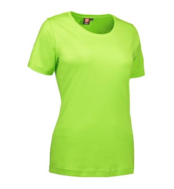 Lime färgad t-shirt med rund hals