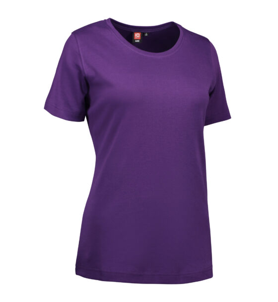 Lila t-shirt med rund hals