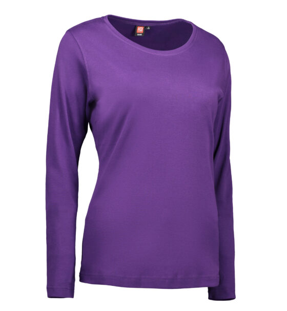Långärmad lila T-shirt