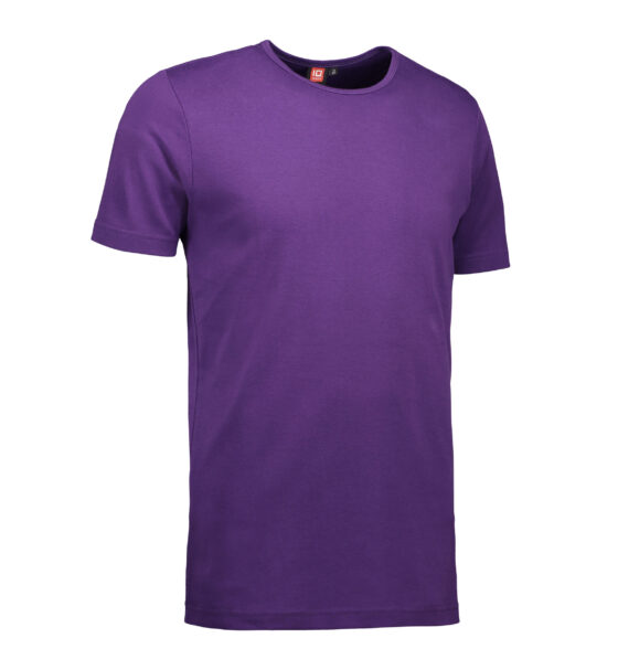 Lila t-shirt med rund hals till män