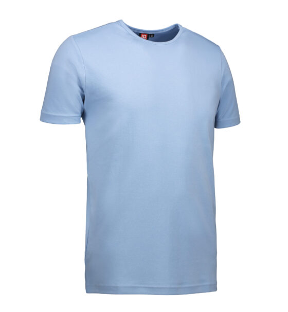 Ljusblå t-shirt med rund hals till män