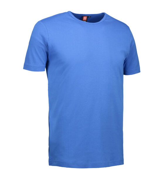 Blå t-shirt med rund hals till män