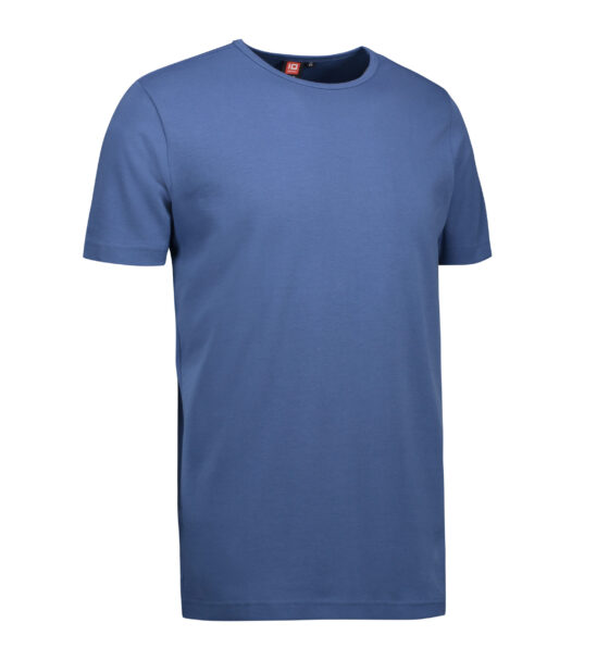 Indigo färgad t-shirt med rund hals till män