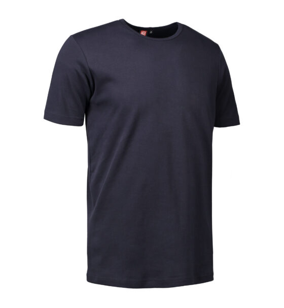 Navy blå t-shirt med rund hals till män