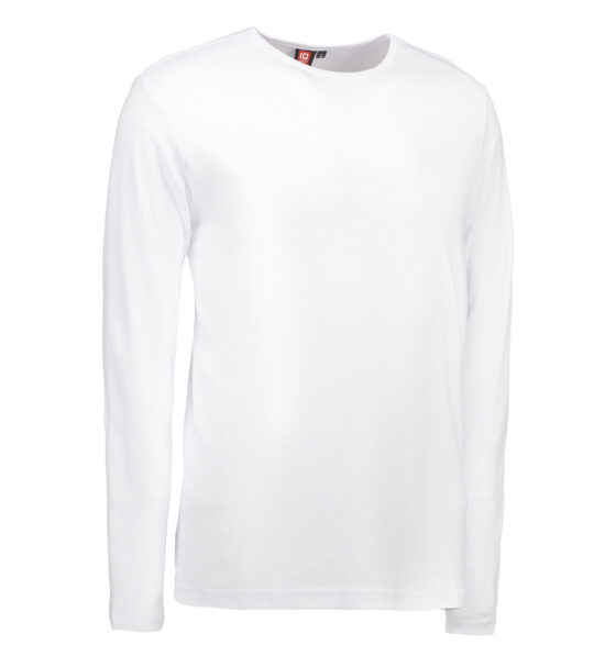 Vit långärmad T-shirt till män