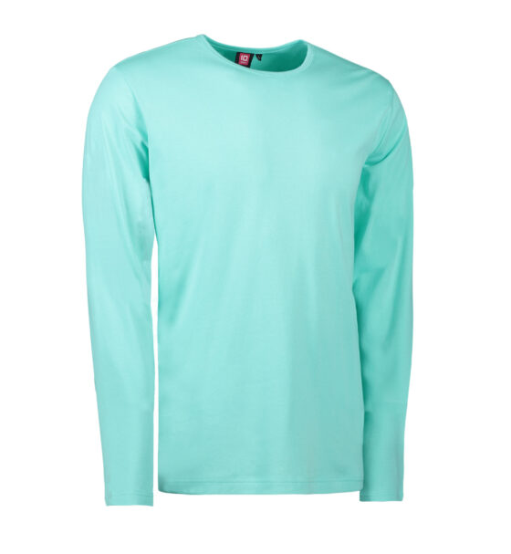 Mint färgad T-shirt med långa ärmar