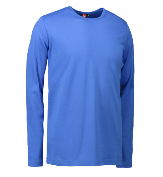 Blå långärmad T-shirt till män