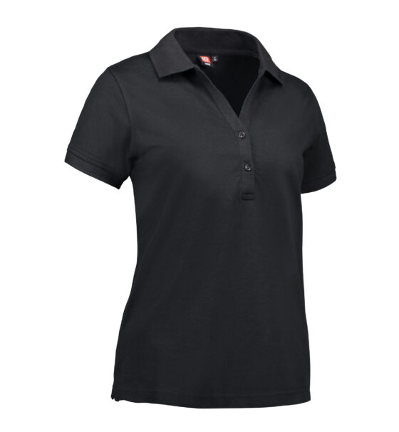 Polo t-shirt till damer i svart