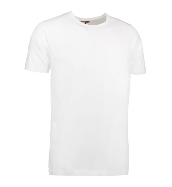Vit T-shirt i stretch till män