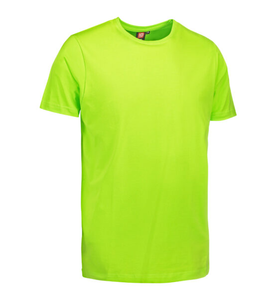Lime färgad streck t-shirt till män