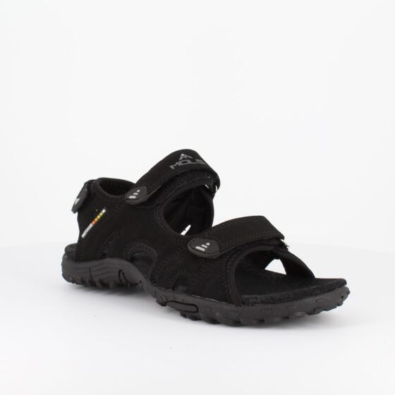 Svart sandal till dig som har breda fötter