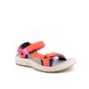 Orange vandrings sandal från Teva med bågstöd och 3 justerbara remmar.