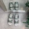 Olivgrön sport sandal med 3 velcroremmar