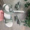 Olivgrön sport sandal med 3 velcroremmar
