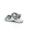 Olivgrön sport sandal med 3 velcroremmar
