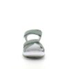 Olivgrön sport sandal med 3 velcroremmar