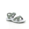 Olivgrön sport sandal med 3 velcroremmar