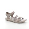 Elegant beige sandal från Skechers med elastiska remmar