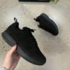 Svarta Gaitline sneakers i nubuck läder