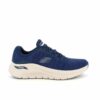 Blå herrskor från Skechers med extra hålfotsstöd