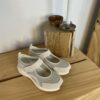 Vit ballerina från Green Comfort med hålfotsstöd och kardborreband
