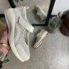 Vit ballerina från Green Comfort med hålfotsstöd och kardborreband
